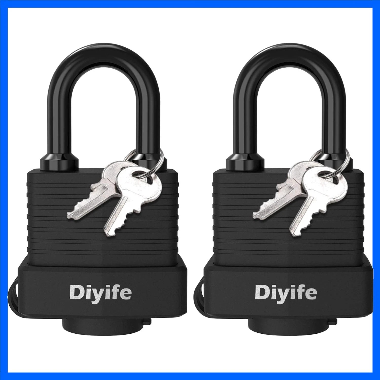 Alloy Steel Heavy Duty Padlocks - Waterproof and Perfect for Indoor/Outdoor Use