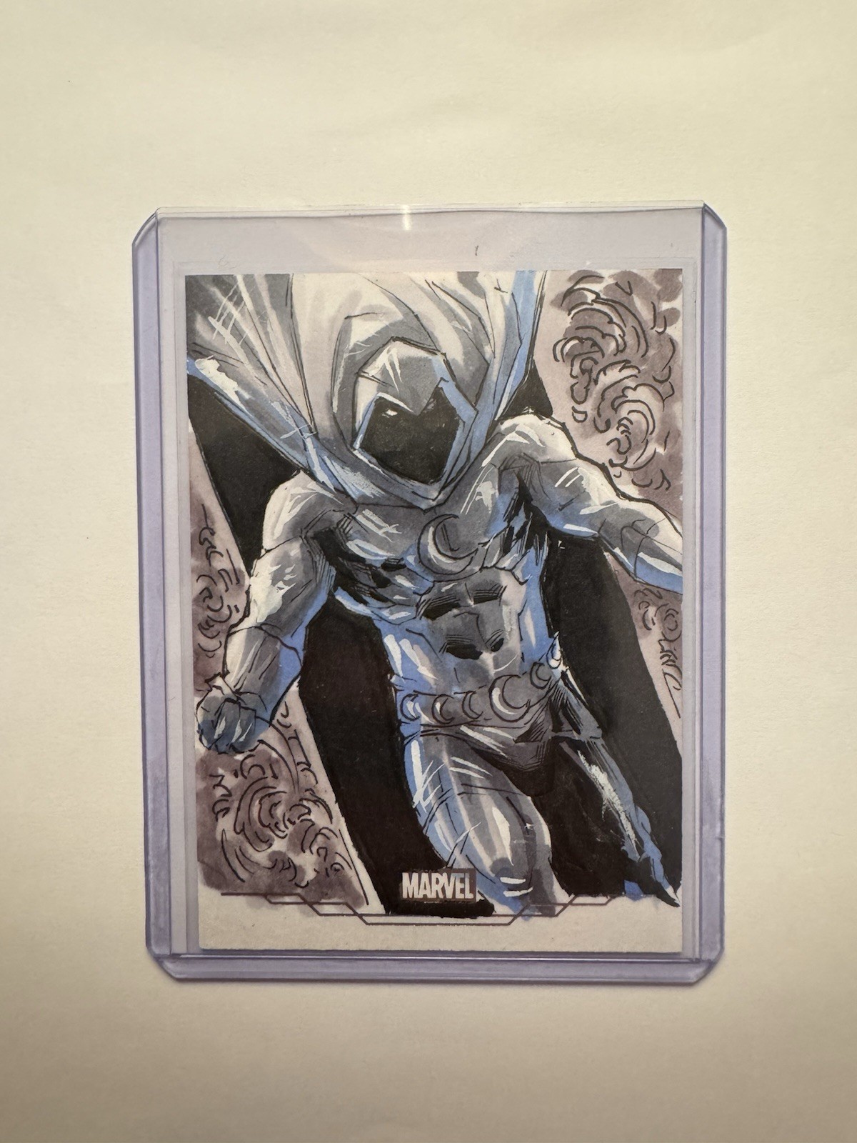 2026 Topps Chrome Marvel Comics Moon Knight 1/1 Sketch Card By Ajhay Cerezo 2026 Topps Chrome Marvel Comics Moon Knight 1/1 Sketch Card By Ajhay Cerezo