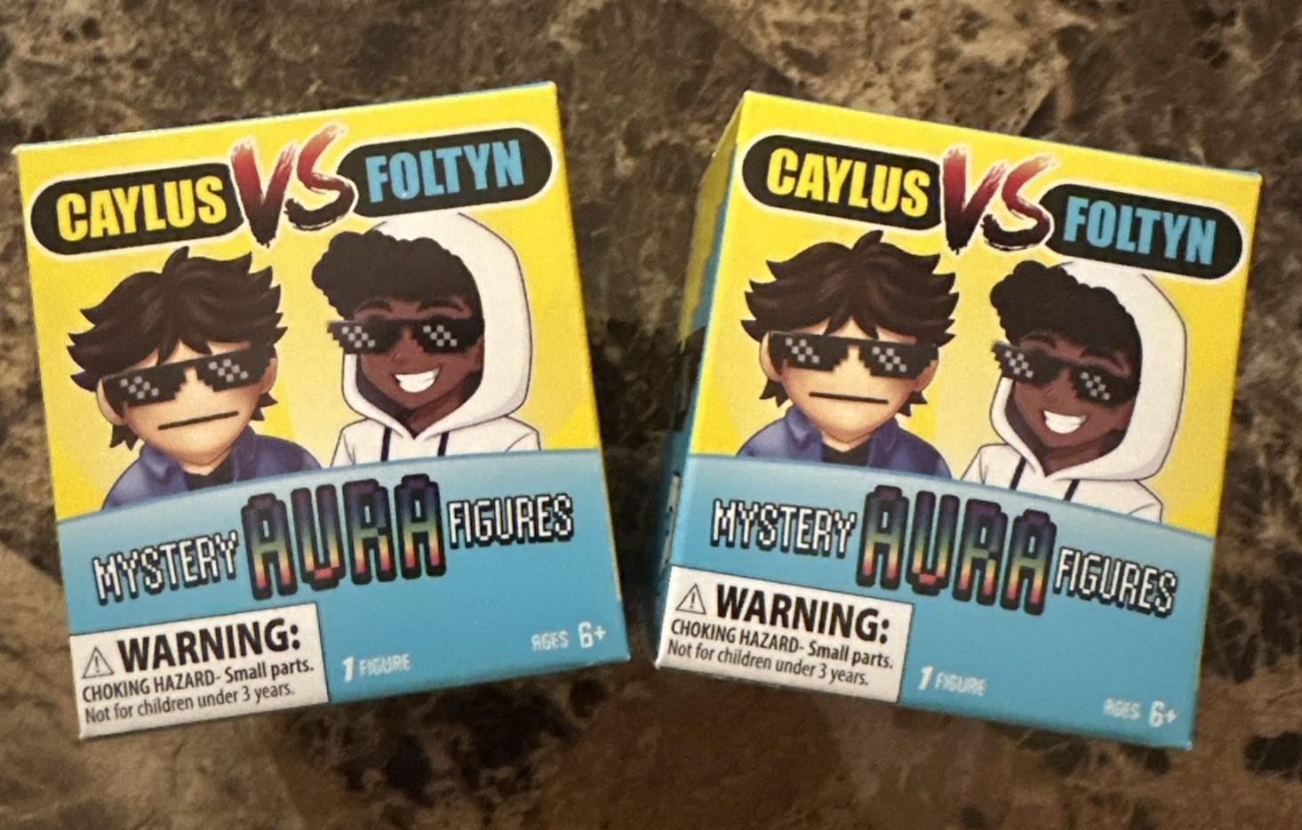 Caylus vs Foltyn Aura Figures Blind Box Mystery Figure Pack 2 - (3inch 