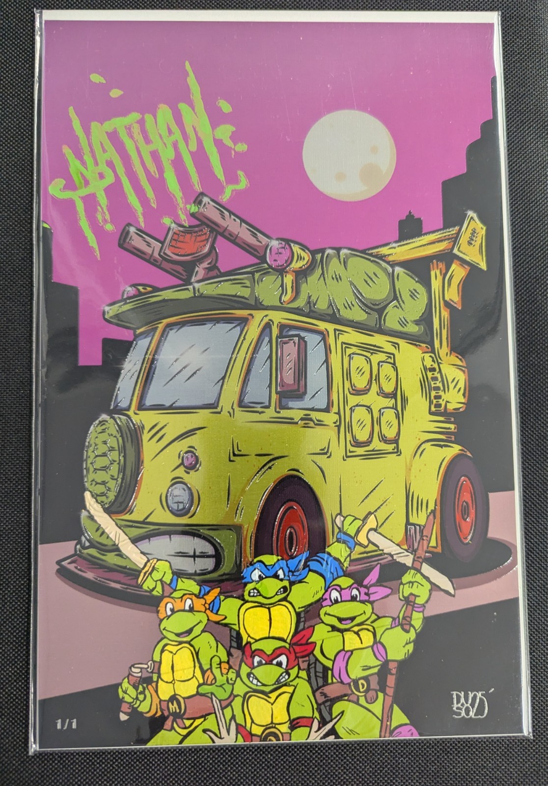Andy Duso TMNT Metal Embossed Art Book(1/1) W/Remarque by Nathan Made It
