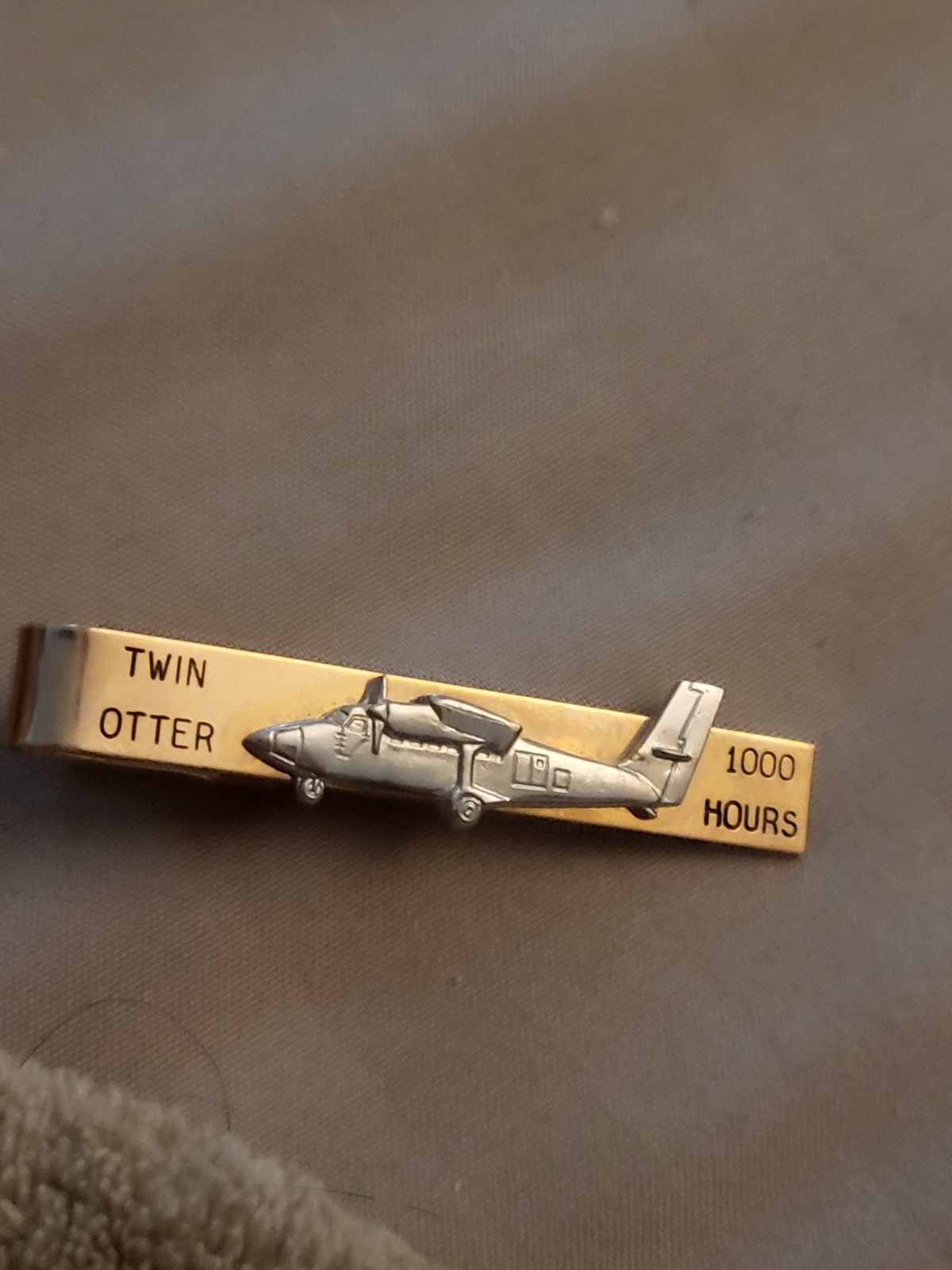 TWIN OTTER Havilland Canada Tie Clip 1/20 12K Gold Filled
