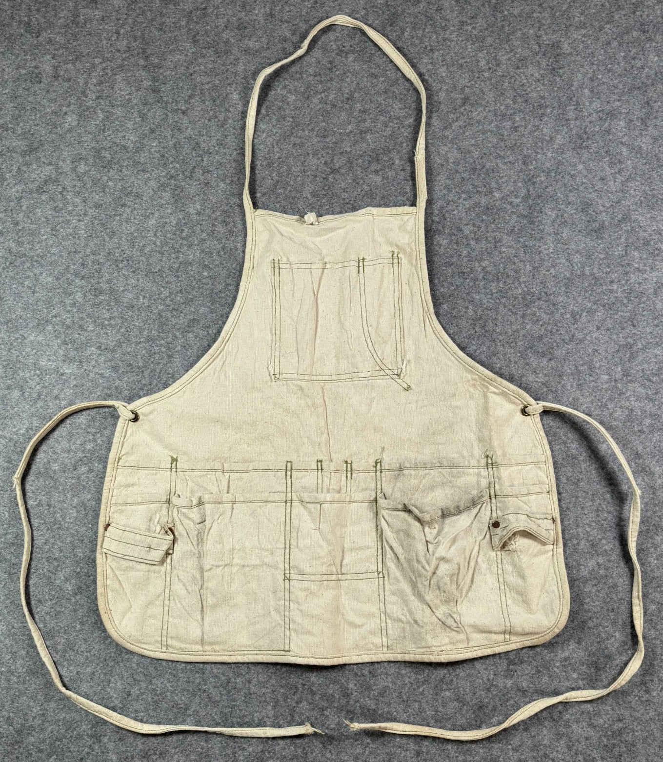 VTG 40s 50s Union Made Amalgamated Clothing Workers Of America Canvas Work Apron