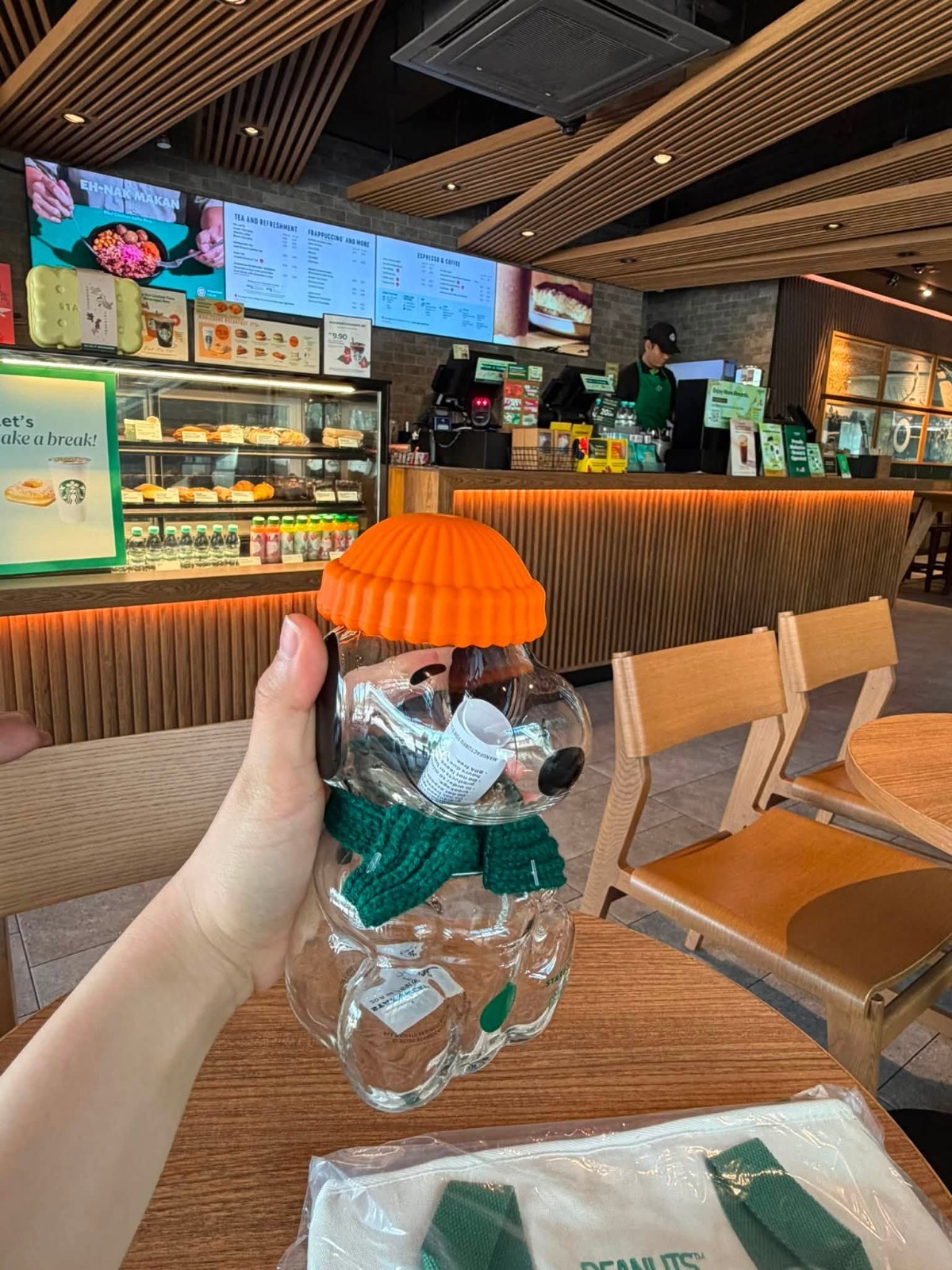 2026 New Snoopy x Starbucks Glass Cold Cup