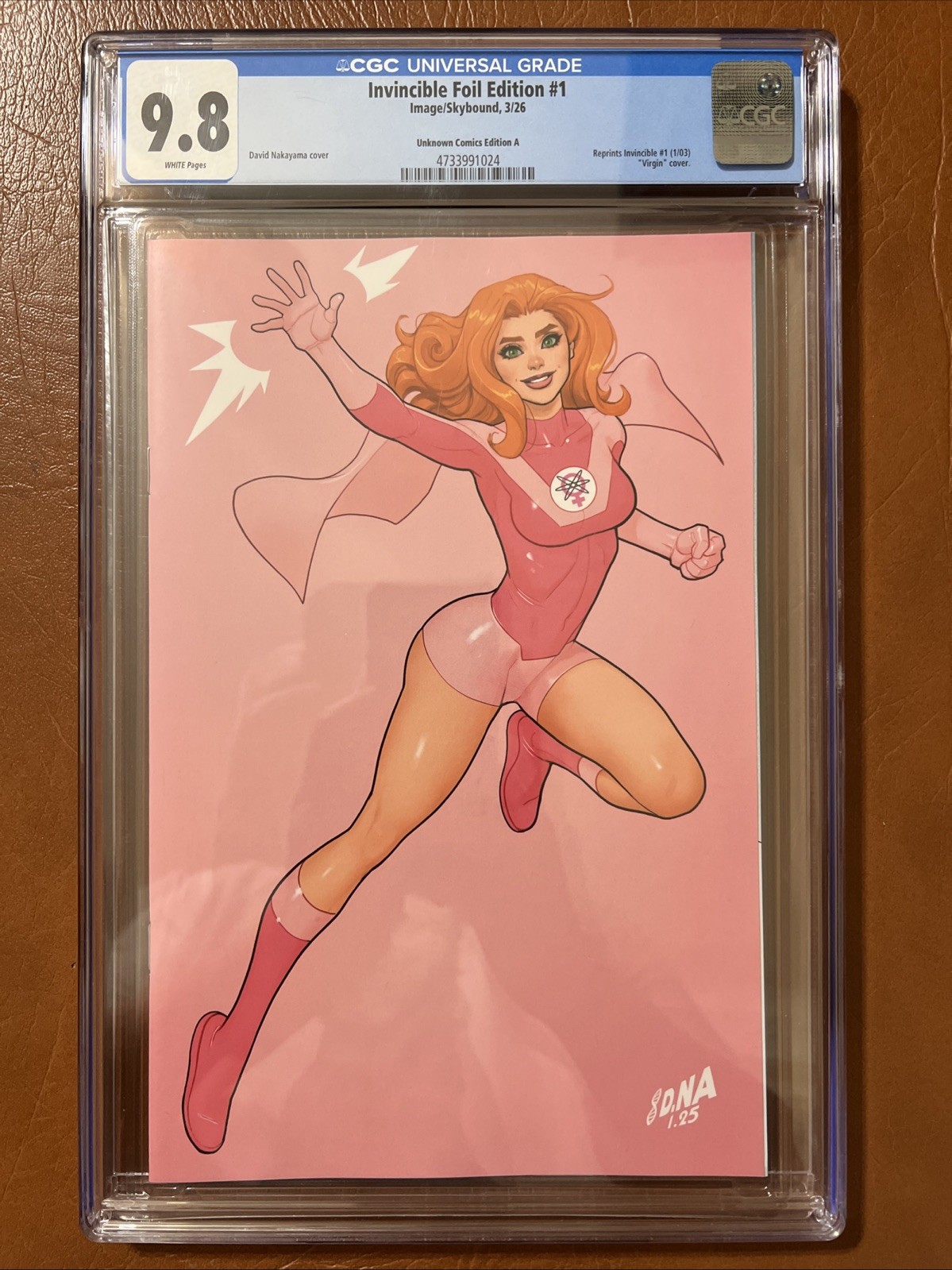 Invincible Foil Edition # 1: CGC 9.8 DNA Nakayama CVR Image Comics 2026 $10 Ship