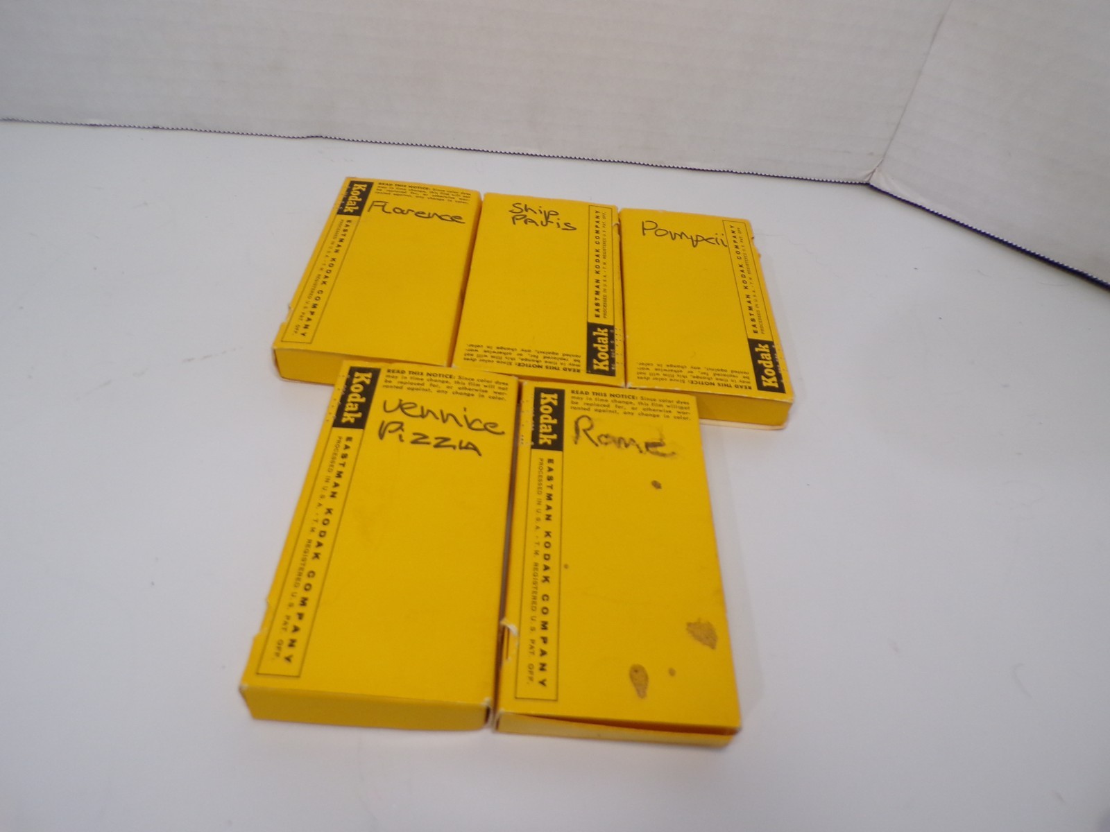 Lot 5 Boxes Vintage Kodak Ektachrome Slides Italy 60s Florence Rome Venice Pompe