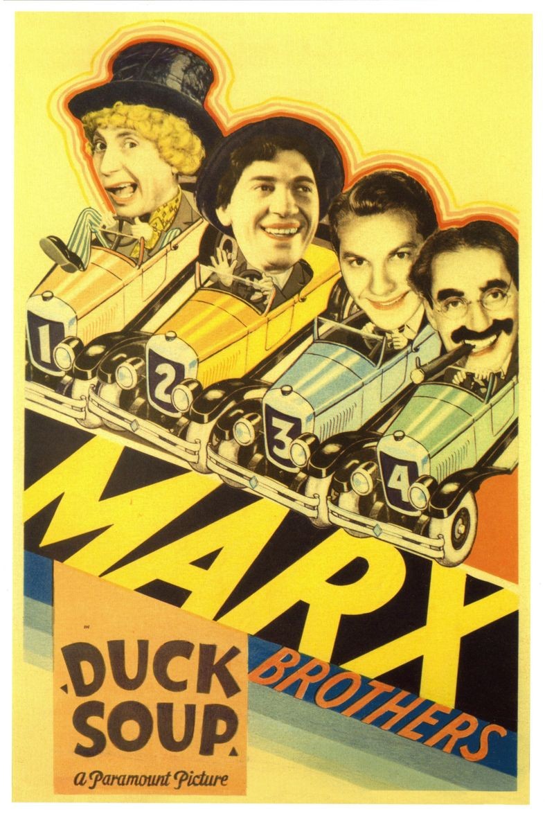 🎭 Marx Brothers 'Duck Soup' Poster - Vintage Classic 1930s 24x36”