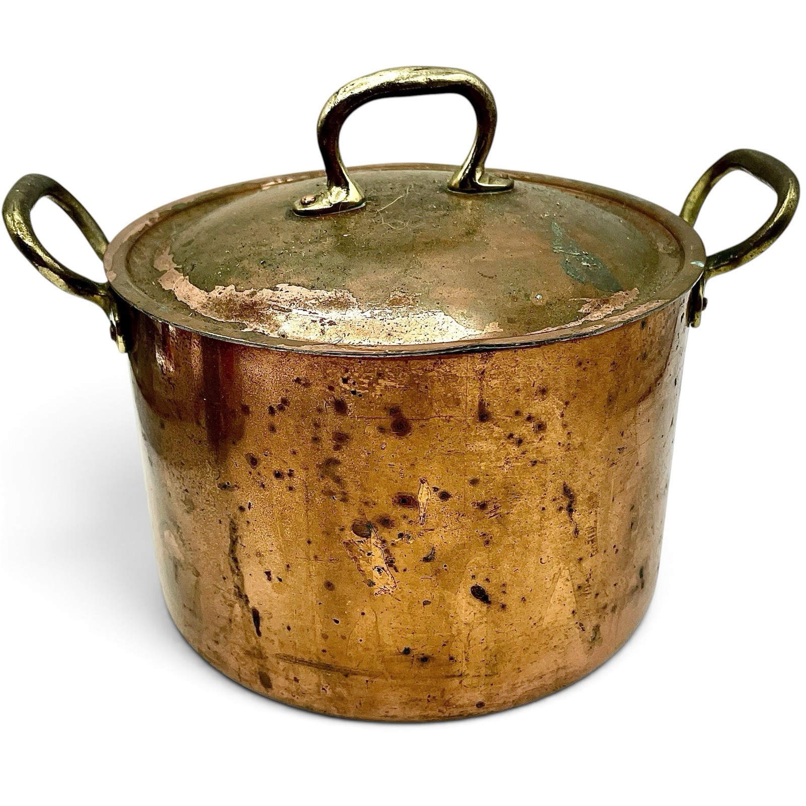 Antique Handmade PRIMITIVE COPPER Pot Lid 5.50\