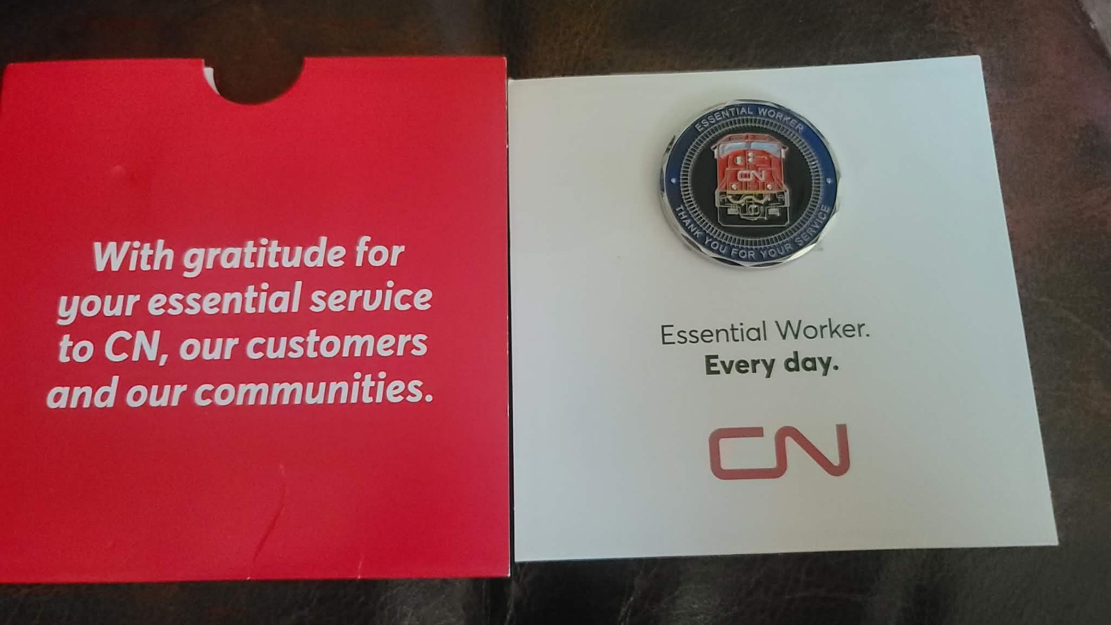 ***RARE*** CN Rail Essential Worker Coin Appreciation Token Canadian National RR ***RARE*** CN Rail Essential Worker Coin Appreciation Token Canadian National RR