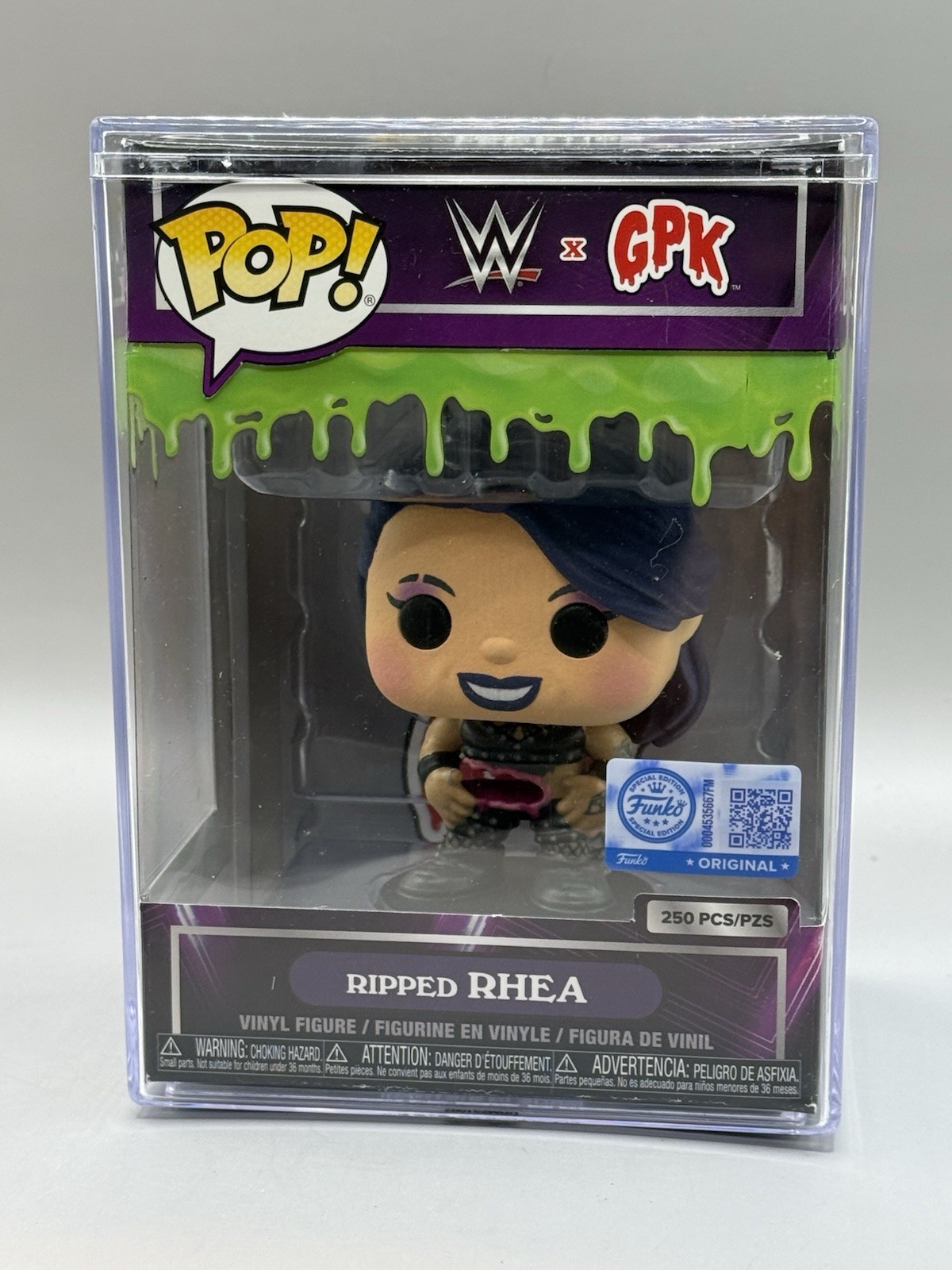 Funko Pop WWE Rhea Ripley Fanatics Fest Exclusive Garbage Pail Kids #/250 GPK