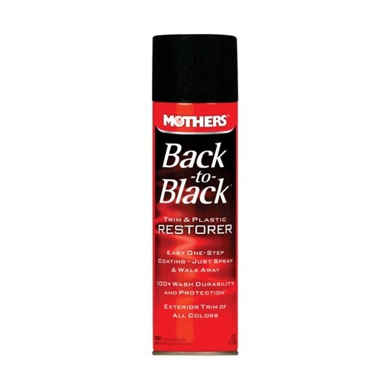 Mothers 06110 Back-to-Black Trim & Plastic Restorer Aerosol, 10 oz. Mothers 06110 Back-to-Black Trim & Plastic Restorer Aerosol, 10 oz.