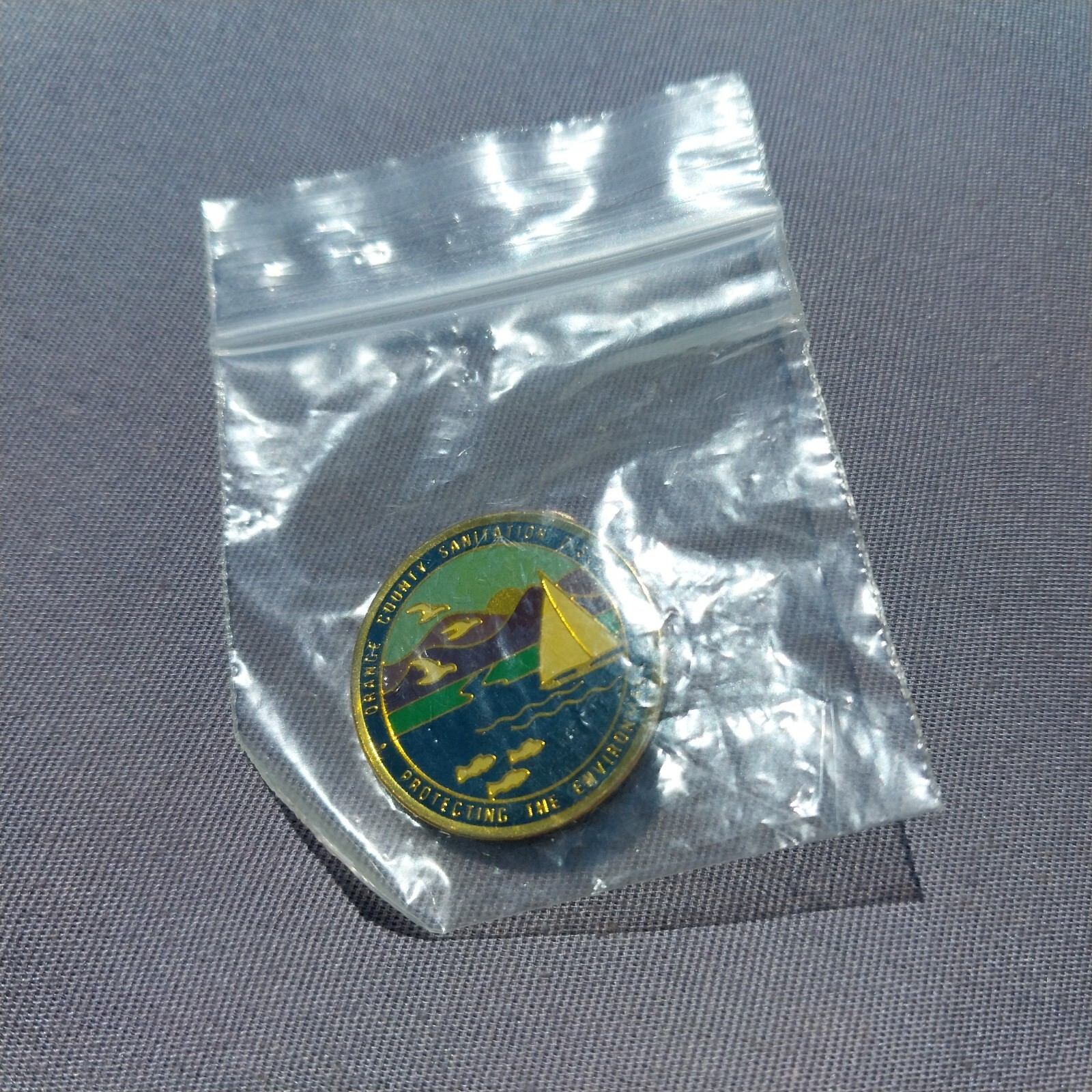 Orange County Sanitation District Environmental California Vest Hat Jacket Pin