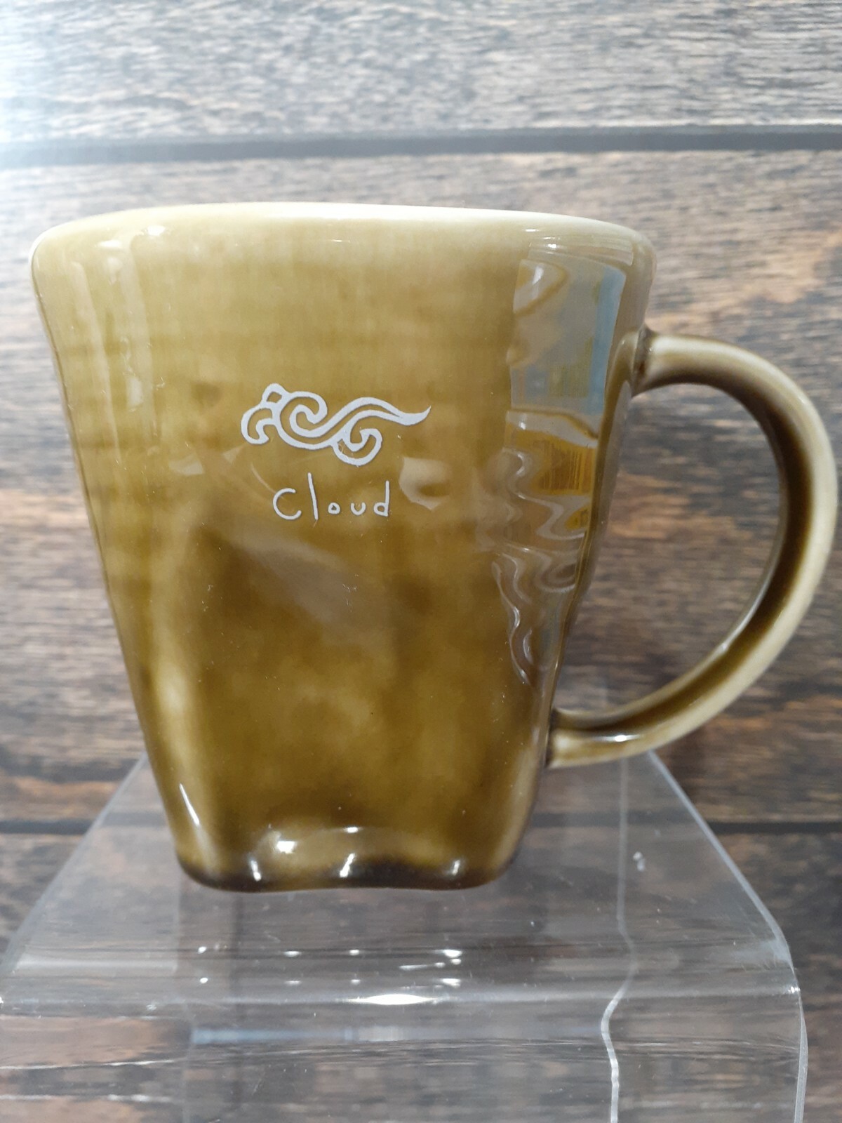 Coffee Mug Tea Cup Sage Green Retro Boho Farmhouse Morning Glory Cloud Symbol