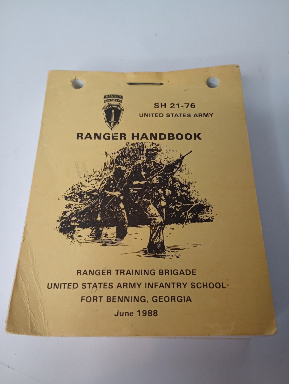 Vintage 1988 Ranger Handbook Ranger training brigade US Army Infantry School