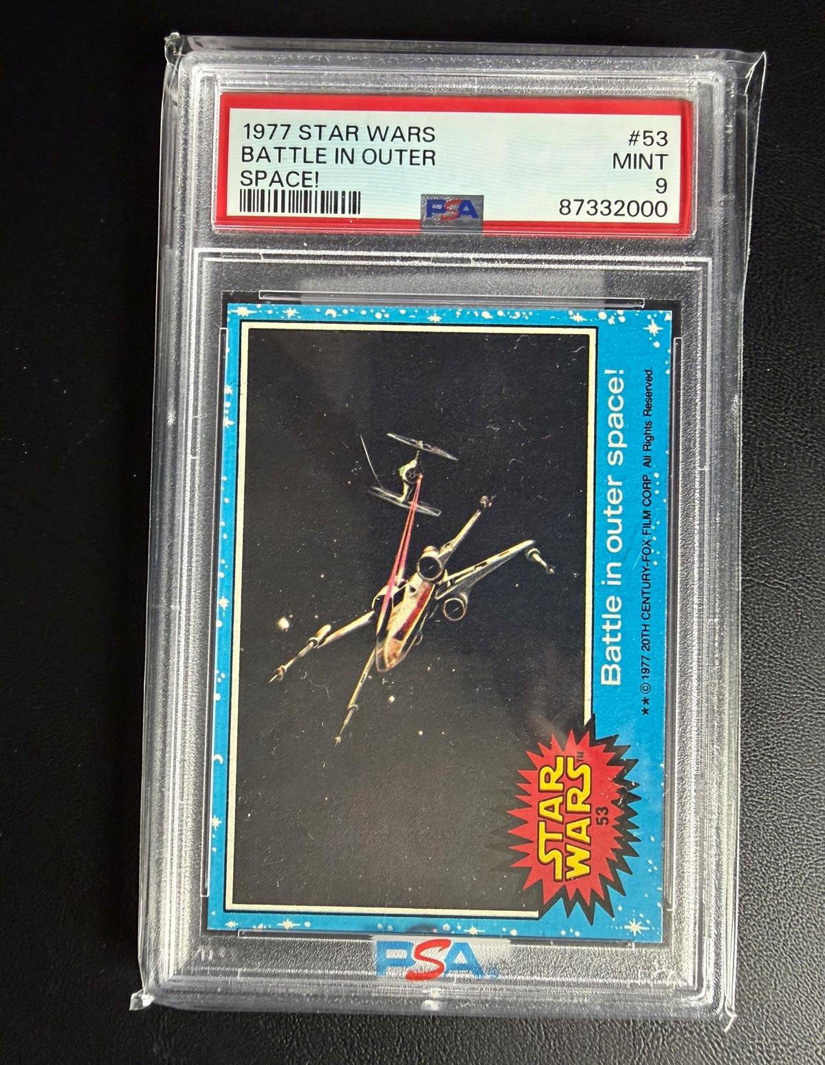 Topps 1977 Star Wars BATTLE IN OUTER SPACE #53 PSA 9 POP 64