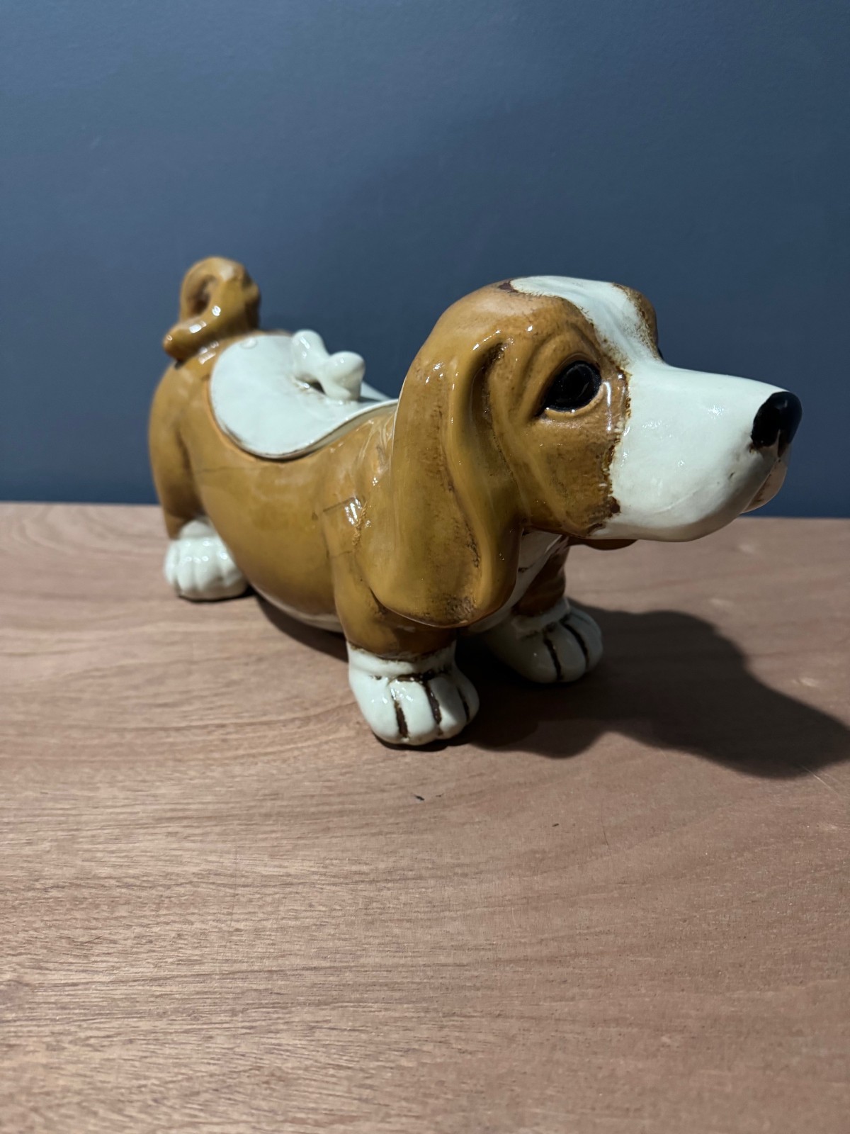 Dachshund Heavy Ceramic Puppy Dog Cookie Jar Very Rare Dachshund Heavy Ceramic Puppy Dog Cookie Jar Very Rare