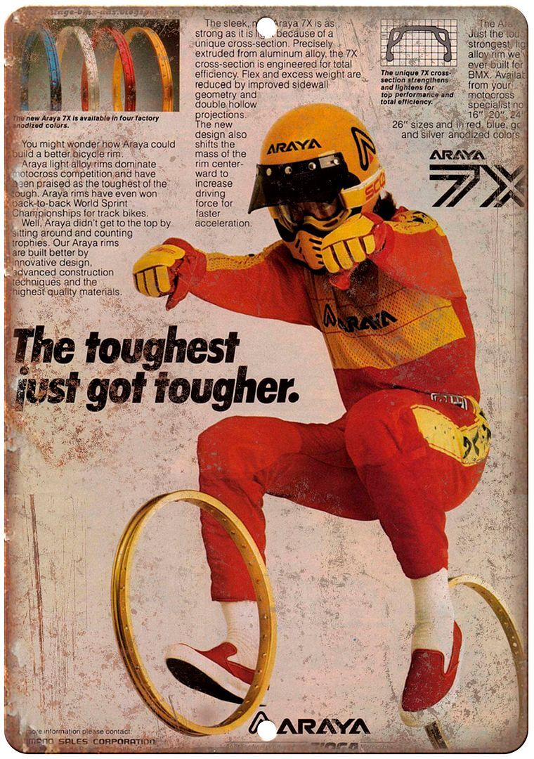Araya Rims BMX Vintage Print Ad 10\