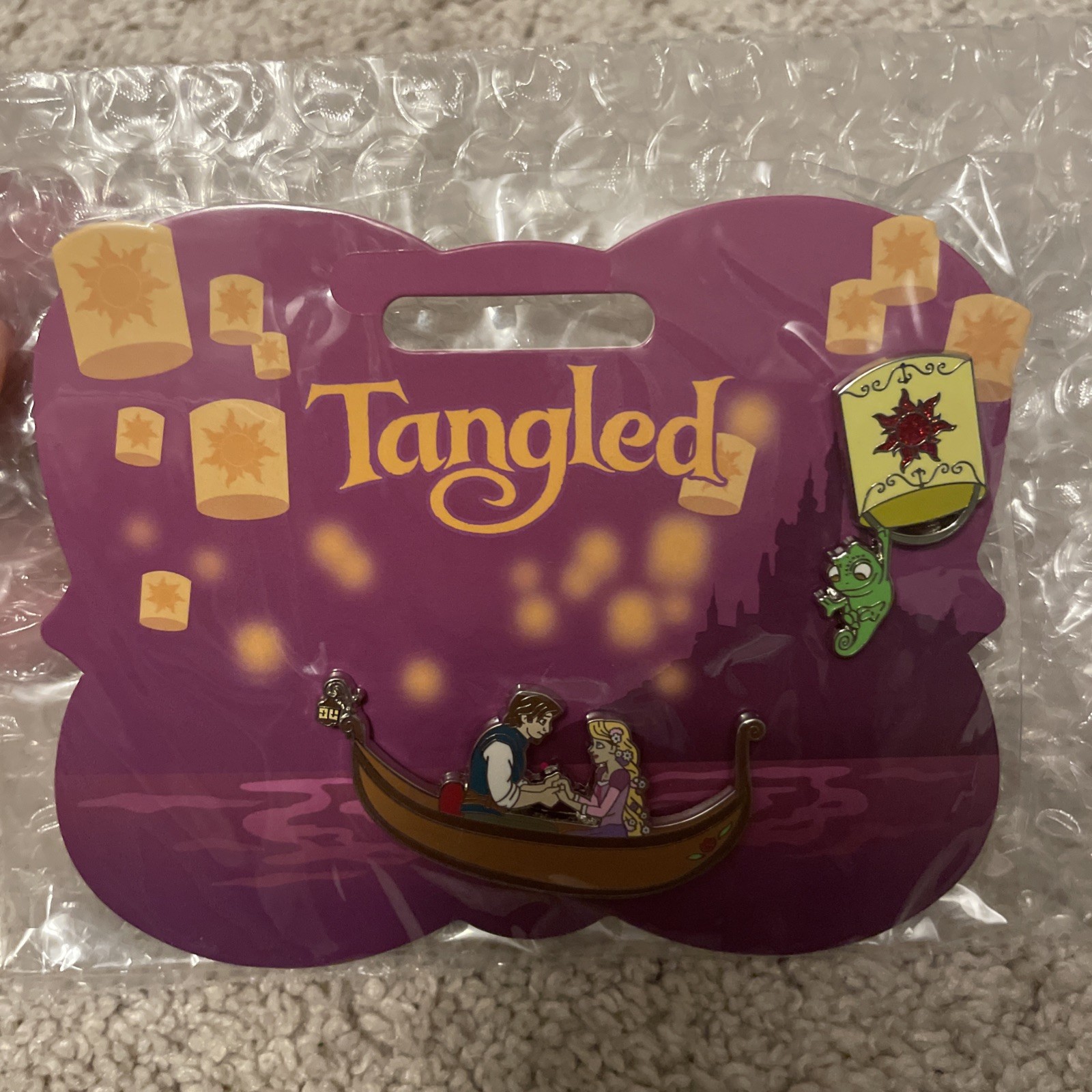 2021 Disney Store Tangled Pin Set Rapunzel Flynn Pascal Lantern Lb