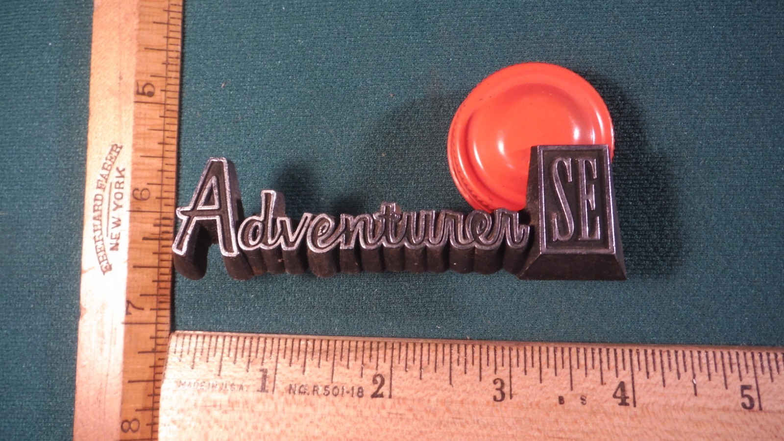 CH91 Dodge Adventurer SE Dash Emblem Vntage 1974-80 #4034134 DODGE ADVENTURER SE