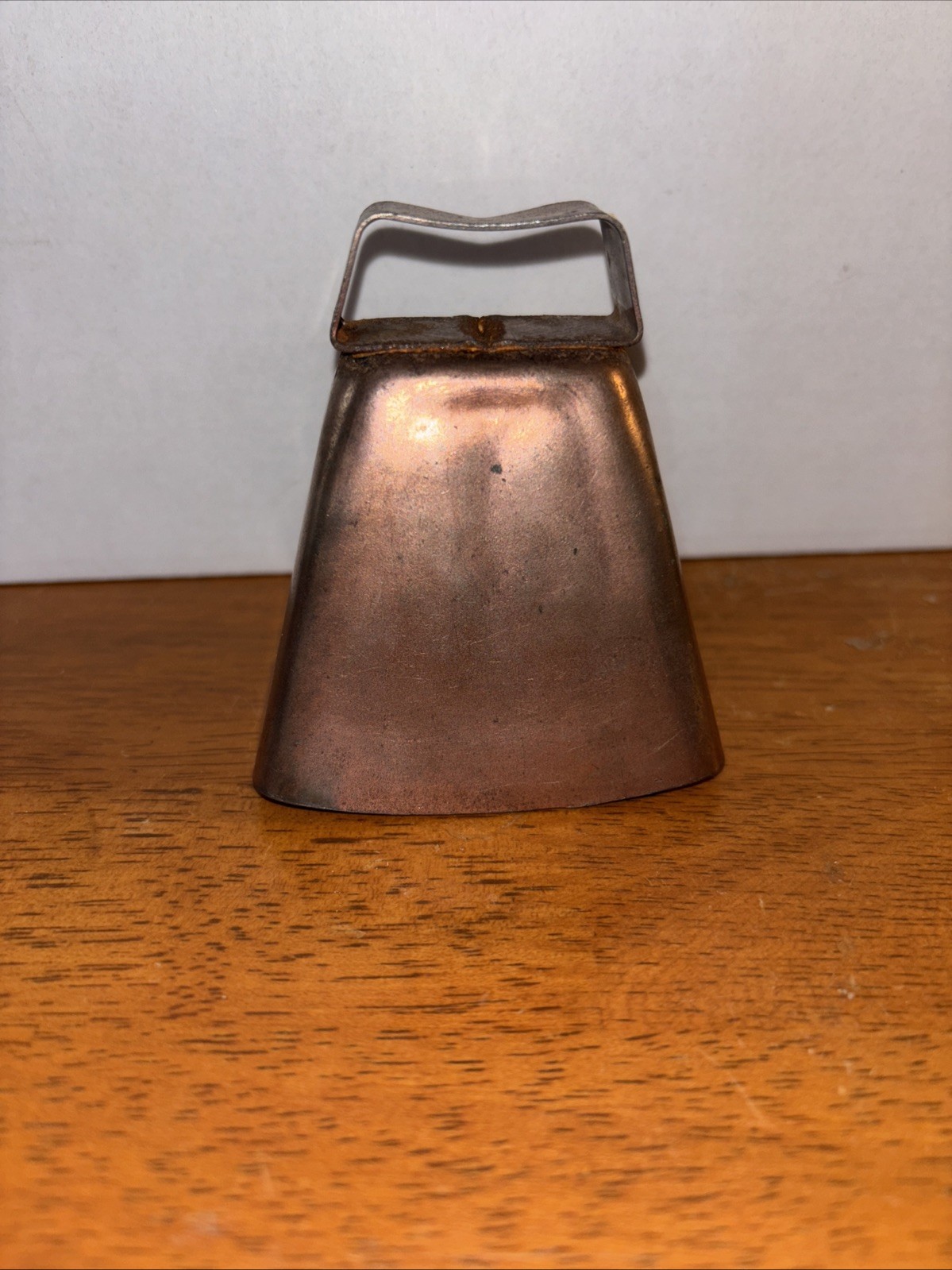Copper Finish Steel Cow Bell,  3 In x 2 In x 3.5 In