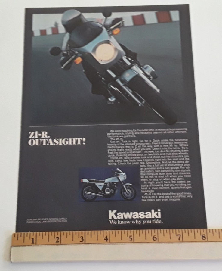 1978 KAWASAKI KZ1000 ZIR  -  ORIGINAL  AD