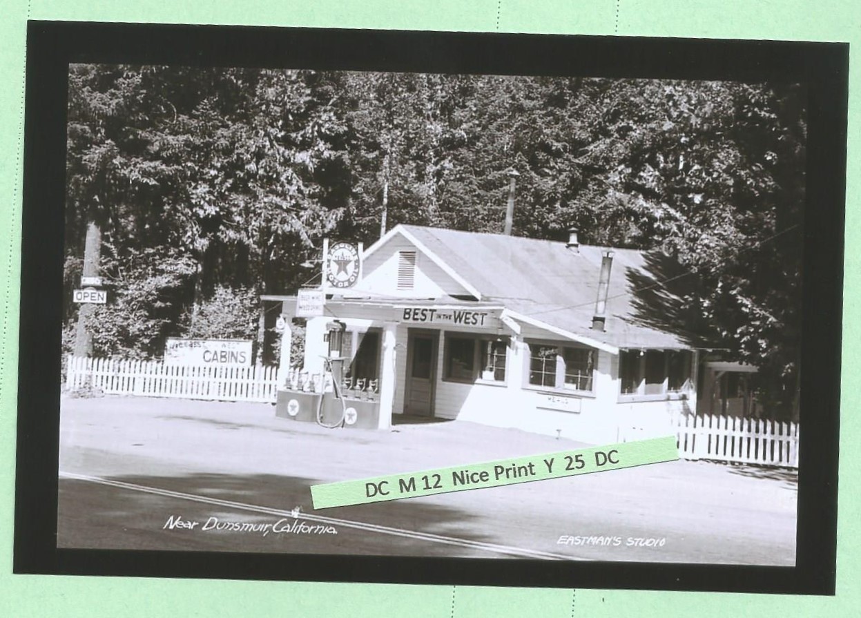 Found PHOTO Old 1940\'s Texaco Oil Chevron Gas Service Station @ Dunsmuir Calif Found PHOTO Old 1940\'s Texaco Oil Chevron Gas Service Station @ Dunsmuir Calif