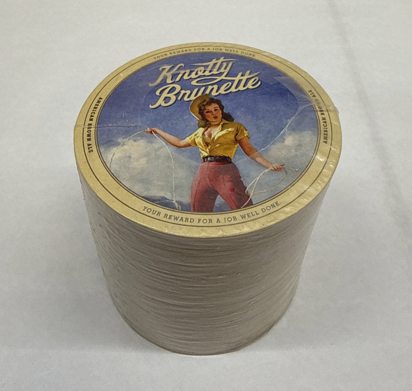 Beer Coaster ~ TWIN PEAKS Brewing Knotty Brunette & Dirty Blonde Qty 75