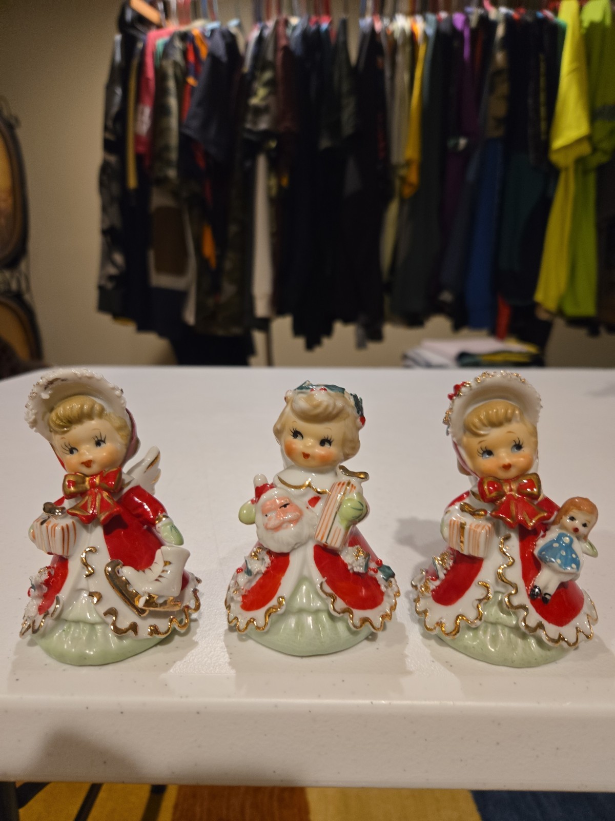 Lefton Shopping Girl Bells