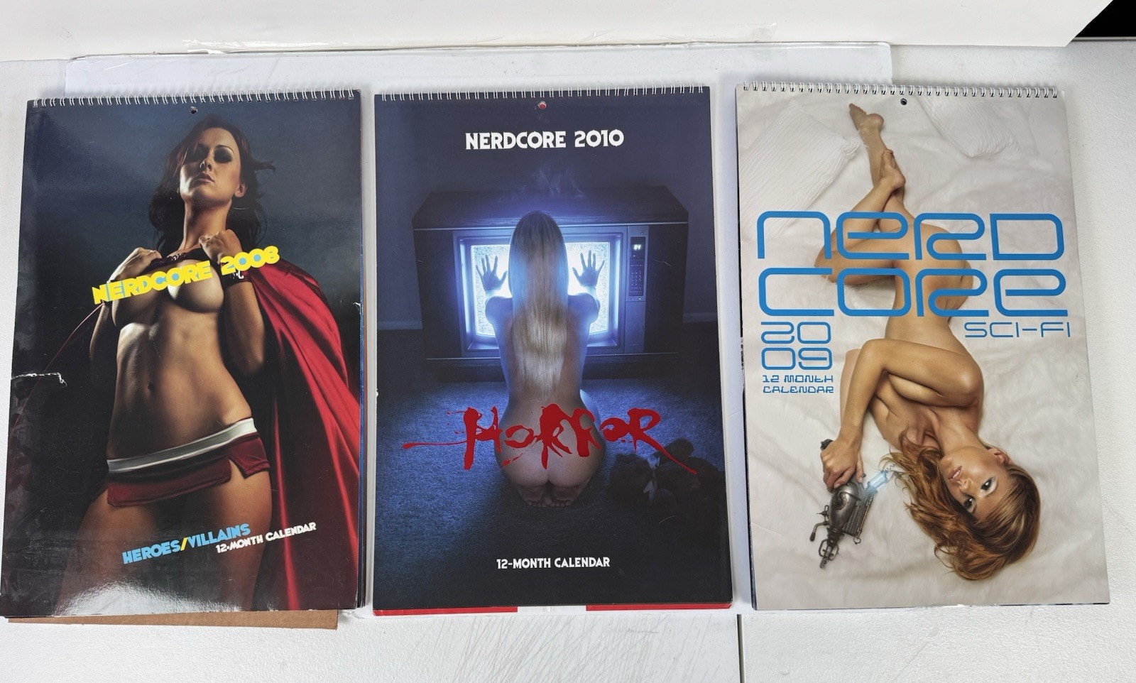 Nerdcore Pin-Up Calendar 2008 2009 2010 12 X 18 Lot New And Unused Nude Cosplay