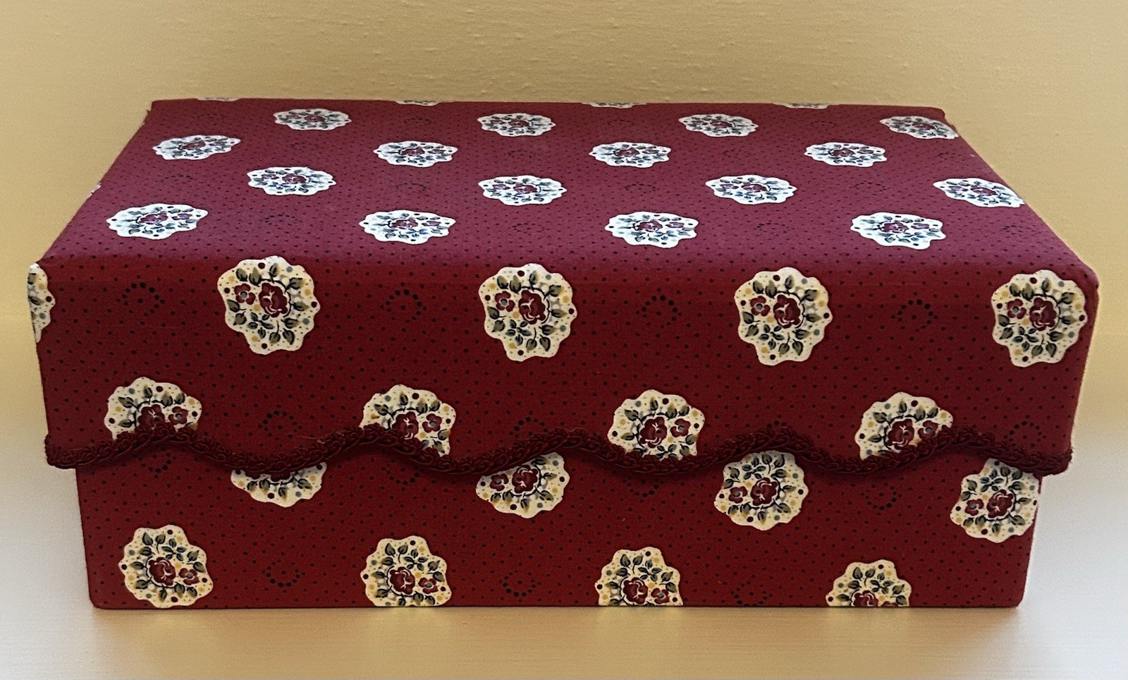 Pierre Deux - Fabric Keepsake Box - 11” X 7” Pierre Deux - Fabric Keepsake Box - 11” X 7”
