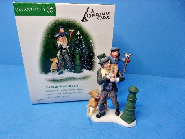 Dept 56 BOB CRATCHIT and TINY TIM 58537 Dickens Village A Christmas Carol in Box Dept 56 BOB CRATCHIT and TINY TIM 58537 Dickens Village A Christmas Carol in Box