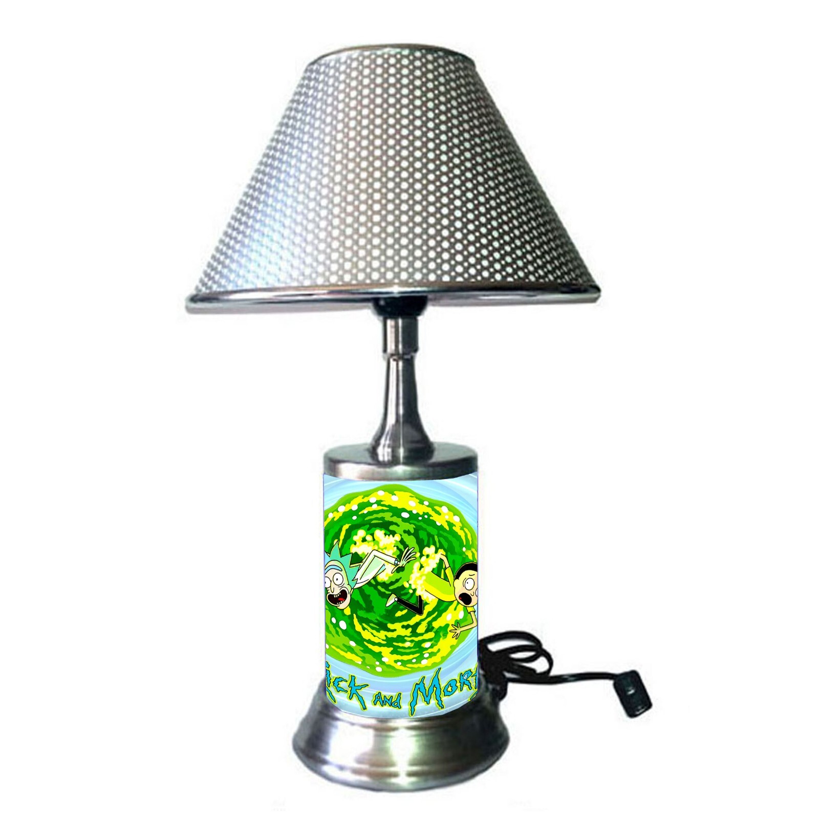 Rick and Morty Portal Lamp Table Lamp with Shade Desk Light Room Decor