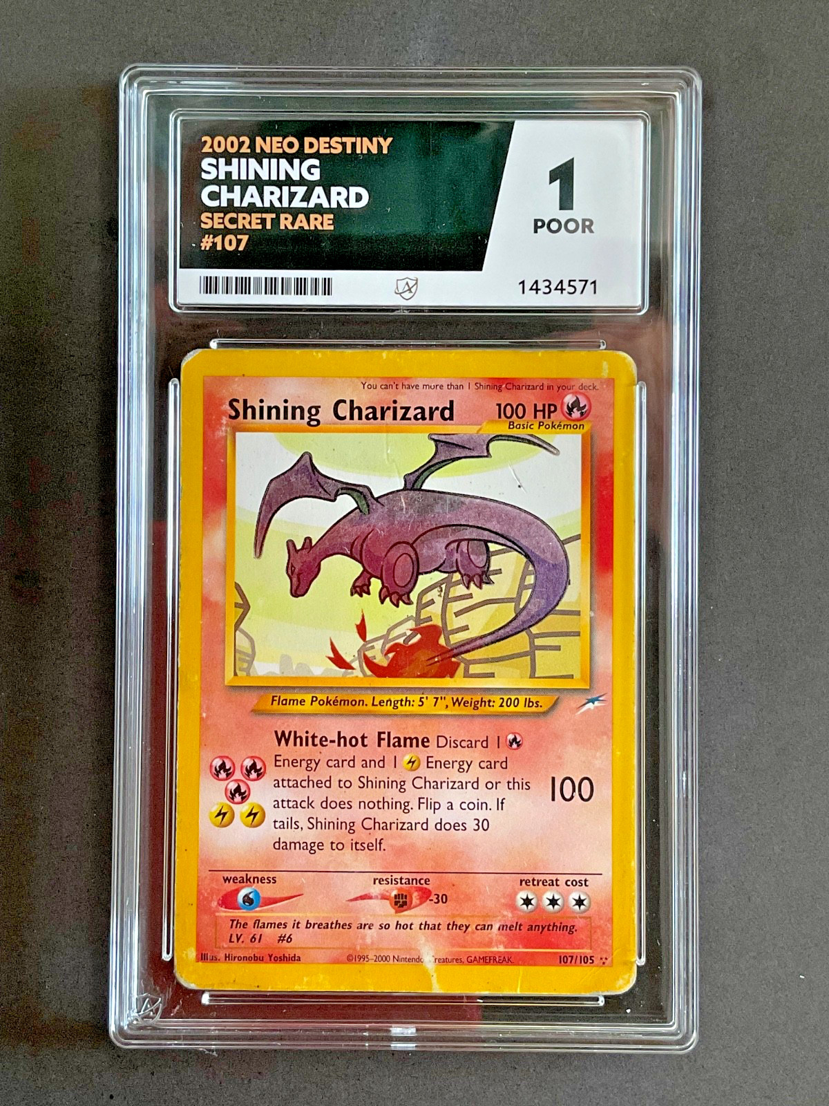 Pokémon Shining Charizard Neo Destiny ACE 1 Pokémon Shining Charizard Neo Destiny ACE 1