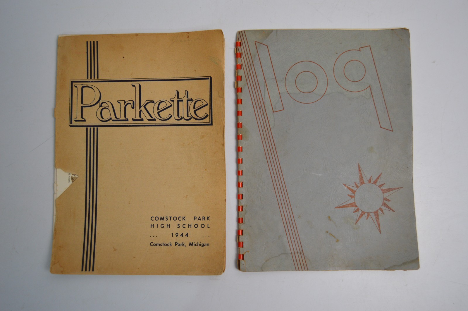 2 Vintage 1944 & 1945 Comstock Park High School Yearbooks Michigan Paperback 2 Vintage 1944 & 1945 Comstock Park High School Yearbooks Michigan Paperback