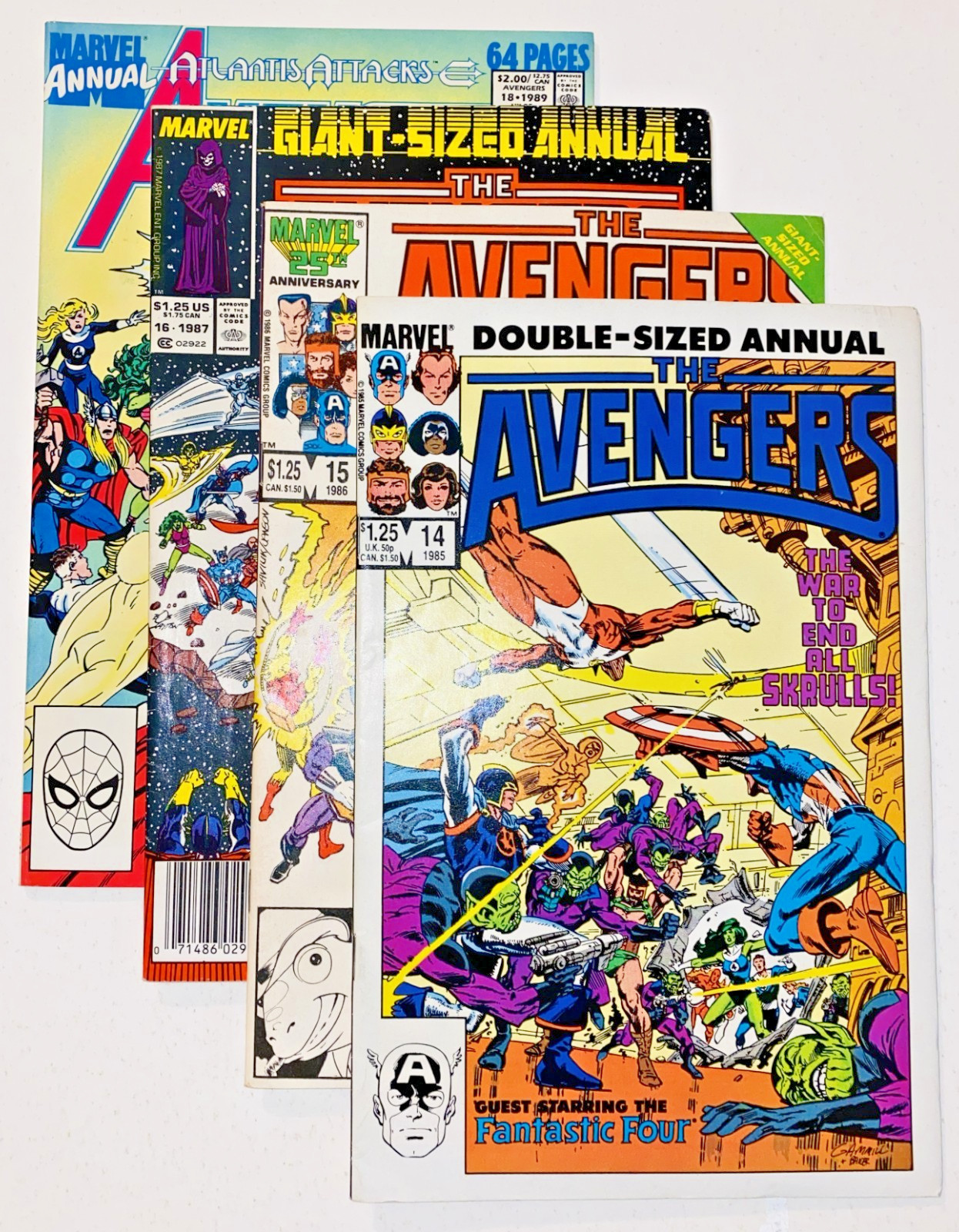 Avengers Annual Lot #14, 15, 16, 18 (Marvel, 1985-89)