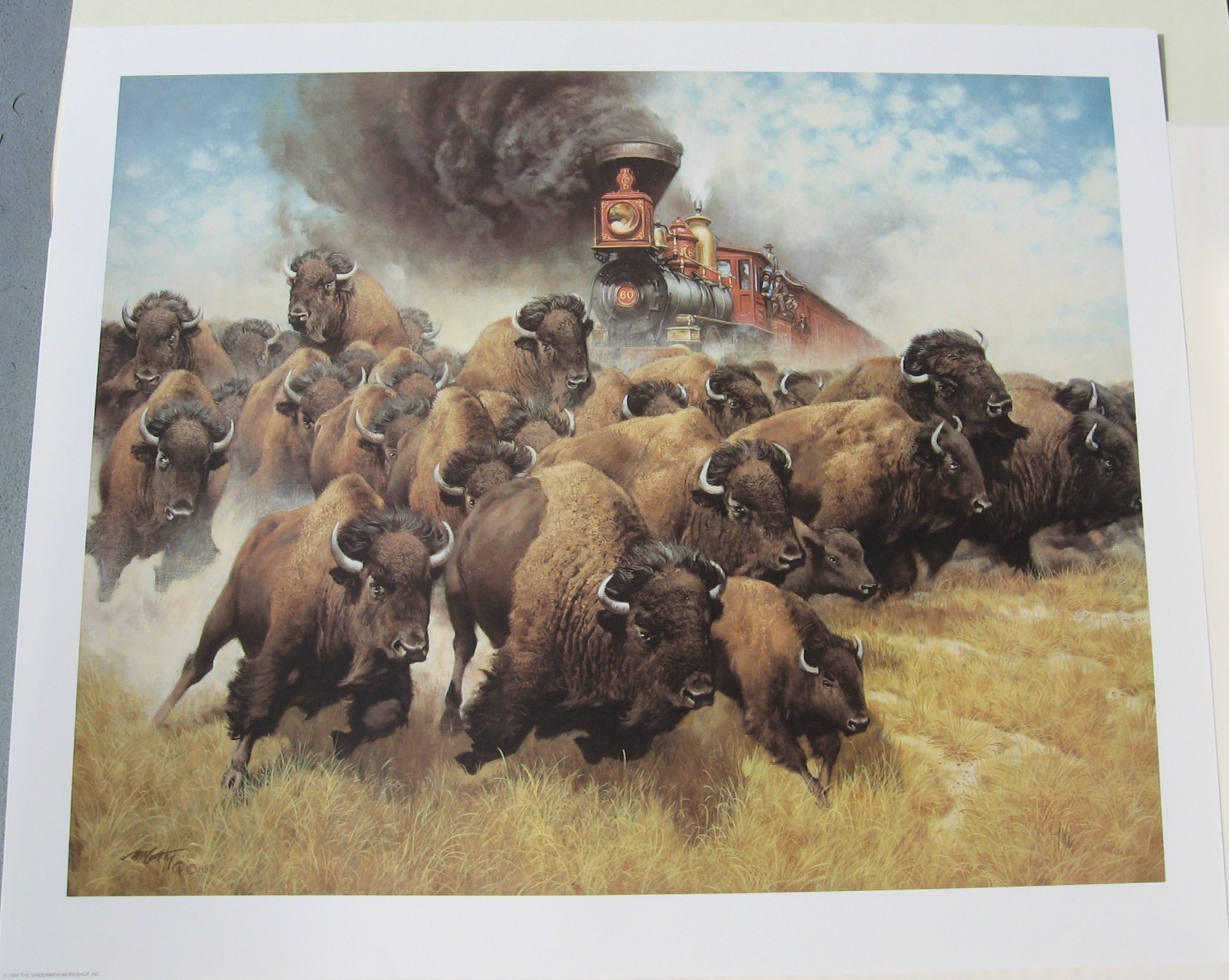1989 Coming of Ironhorse Lithograph Limited Signed-Frank McCarthy + COA- NEW 30\