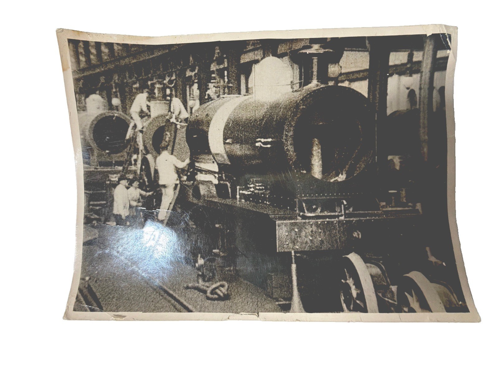 1908 Railway Engine Construction Photo Charles Urban BFI Film Archive Still