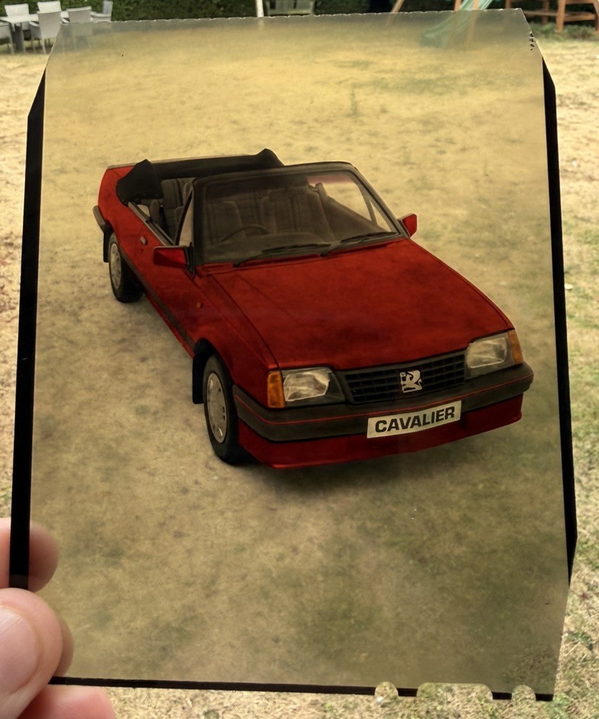 Vauxhall Cavalier MK2 Cabriolet promo transparency original 1980s cigarettes