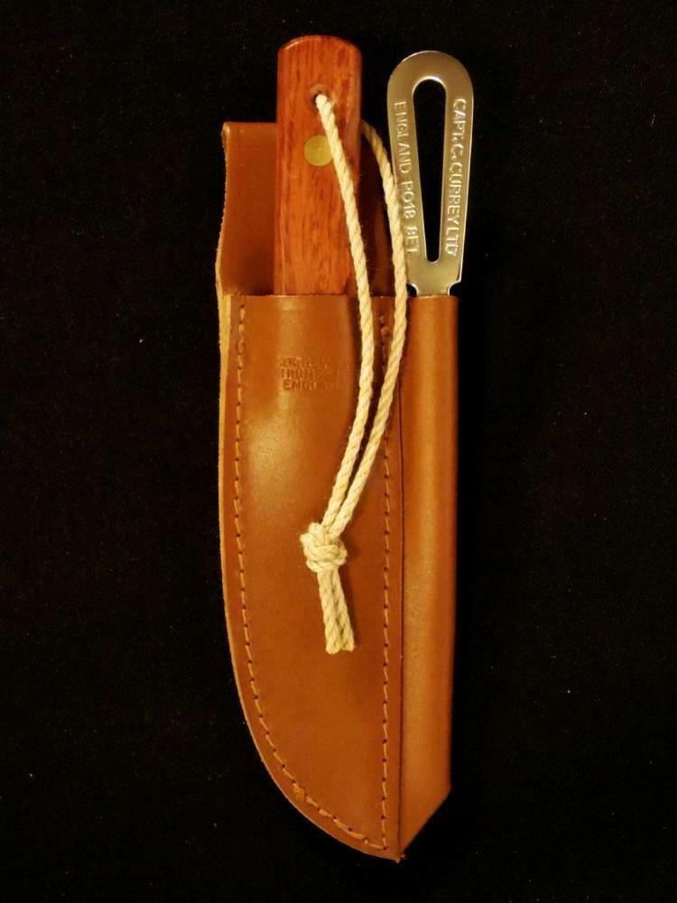Capt. Currey Rigging Knife + Marlinspike w/ Leather Sheath - Made in England