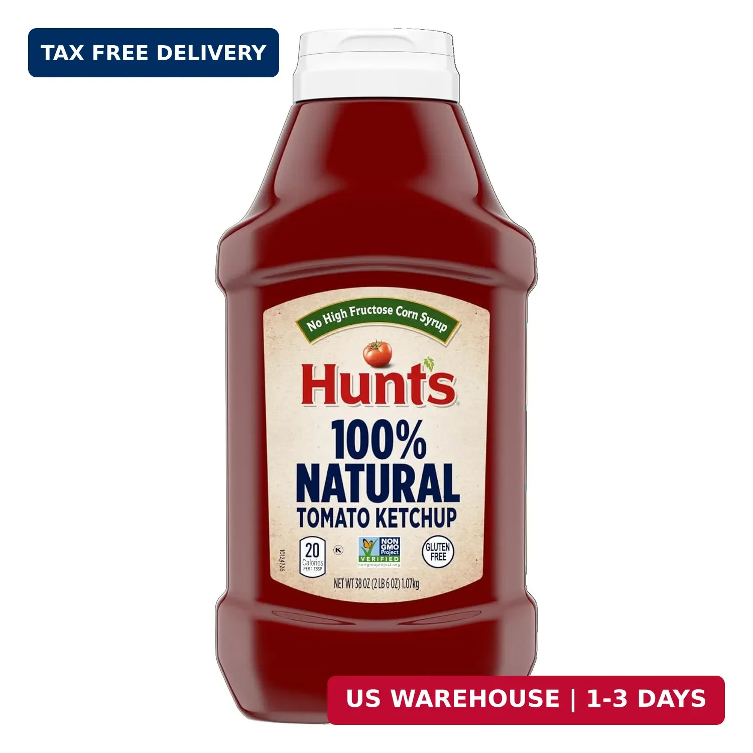 Hunt's All Natural Tomato Ketchup, 38 Oz