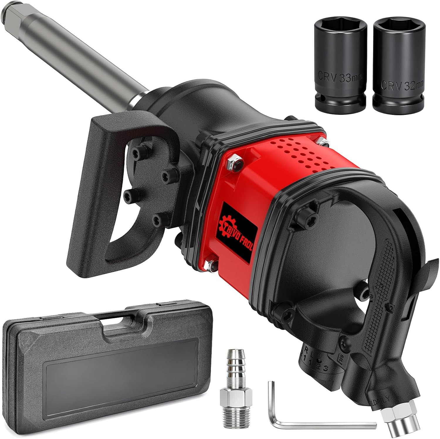 Air Impact Wrench - 1 Inch Air Impact Gun, Max Torque 3550 Ft-Lbs, 5000 RPM Spee