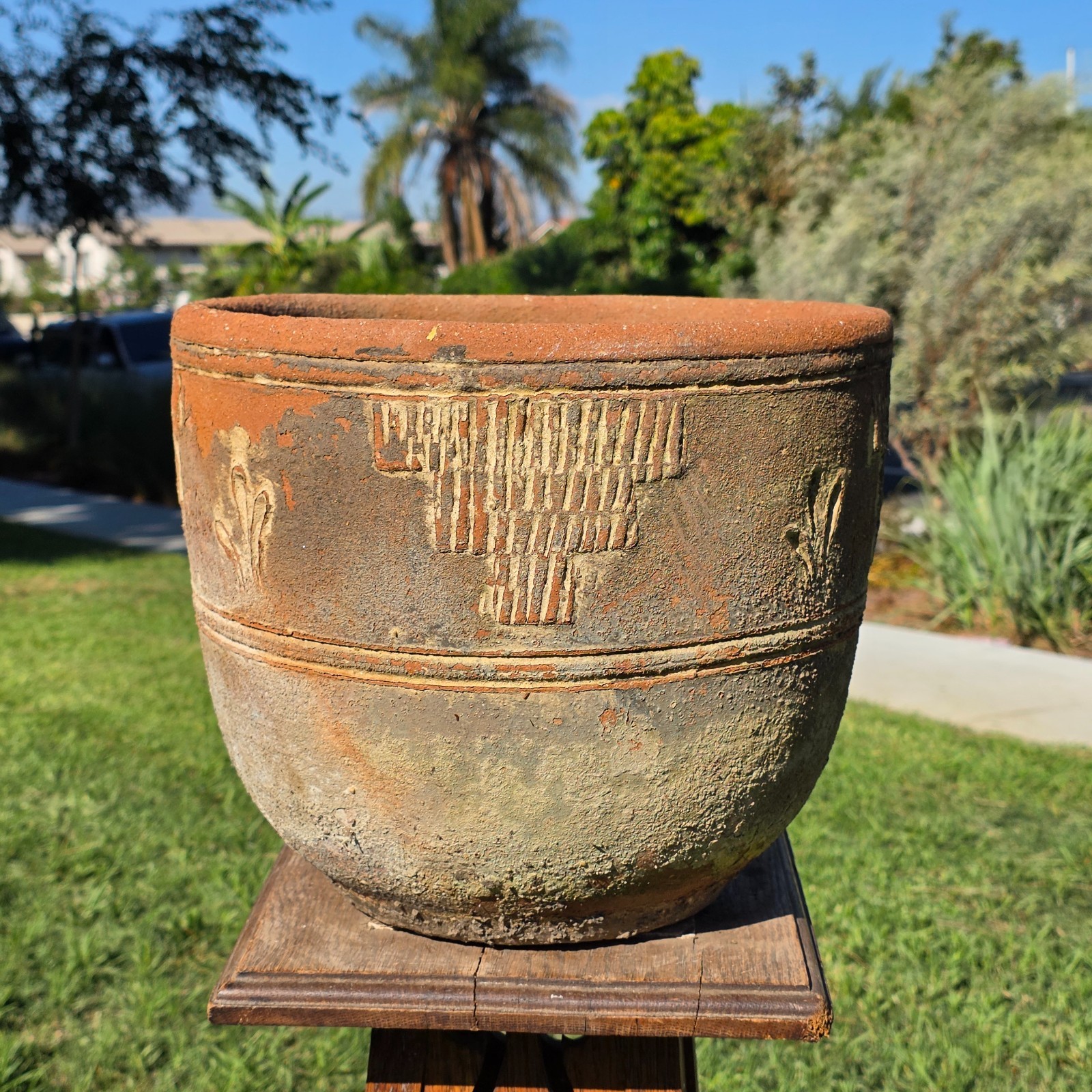 Vintage Mexican Terracotta Planter 13 Vintage Mexican Terracotta Planter 13