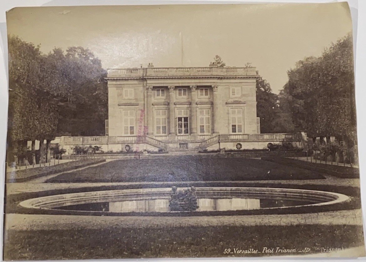 Antique Albumen Photo Petit Trianon Versailles France c1870s Architectural