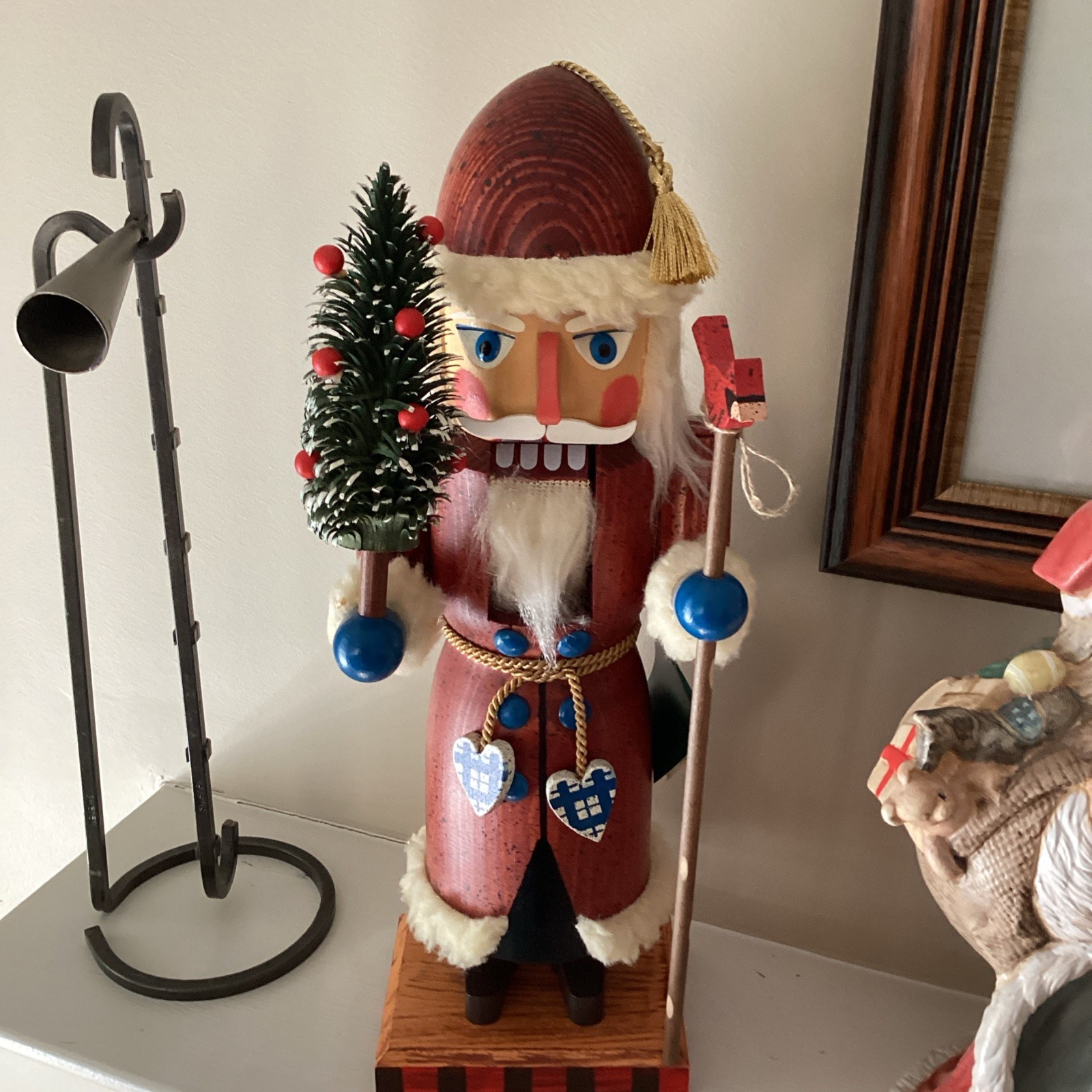 Rare 1990s Erzgiberge One Mountain Collection Nature Themed Santa Nutcracker14”