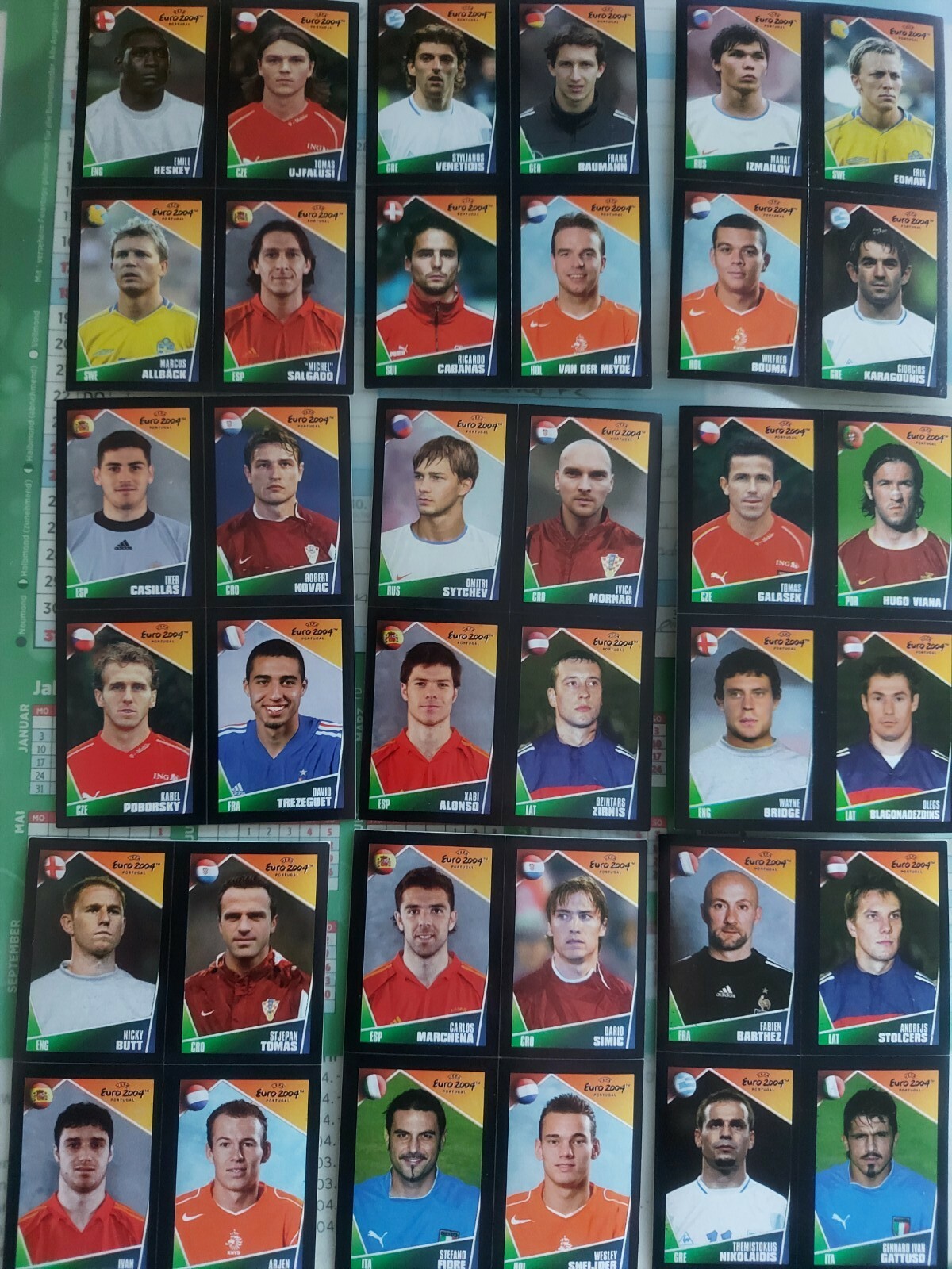 Panini UEFA Euro 2004 European Championship Mini Stickers/Sheets - Choose Up To 15 Stickers