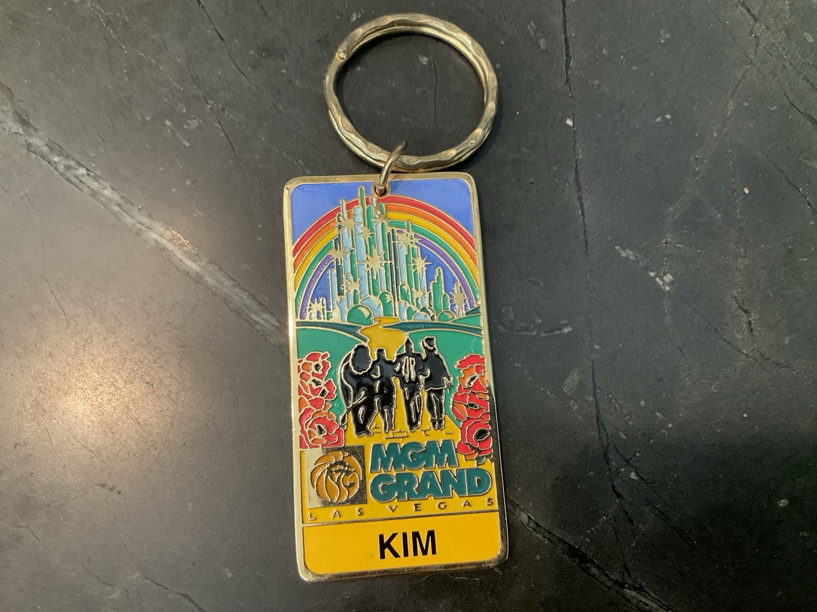 Rare Vintage 1996 MGM Vegas The Wizard Of Oz Personalized KIm Keychain Rare Vintage 1996 MGM Vegas The Wizard Of Oz Personalized KIm Keychain