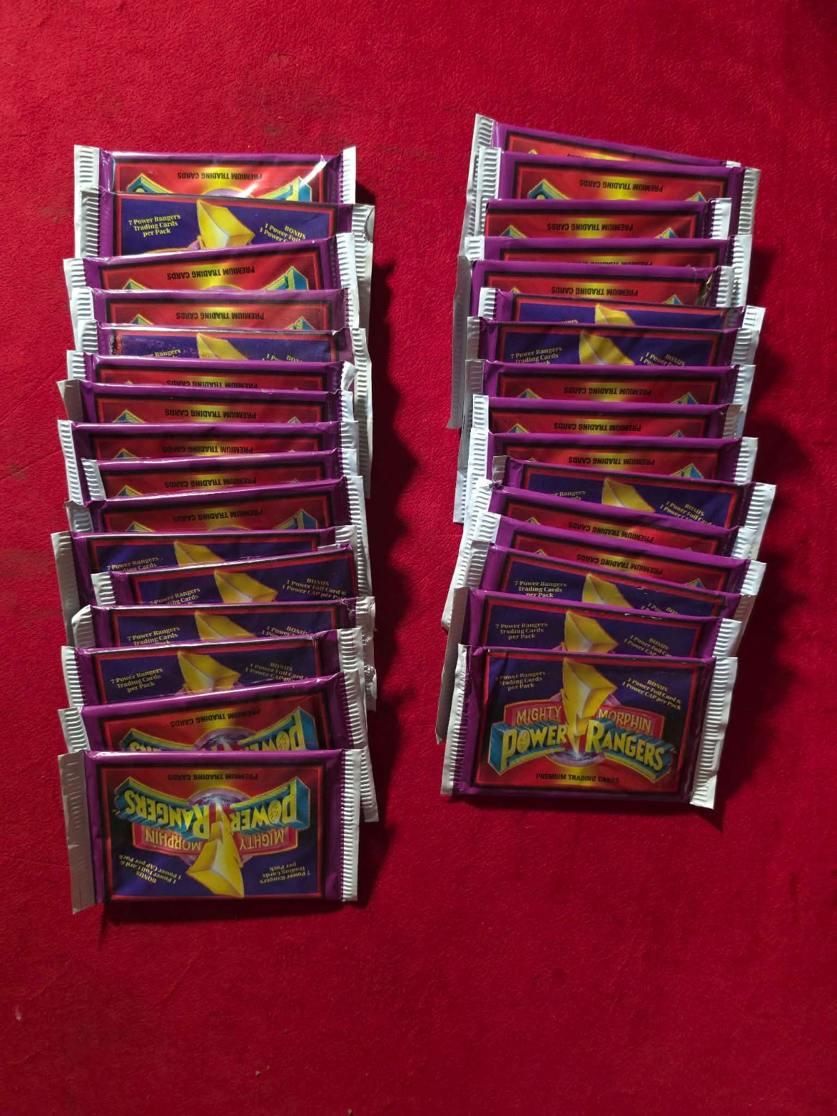 32 SEALED  1994 Collect-A-Card Mighty Morphin Power Rangers Factory Sealed Packs