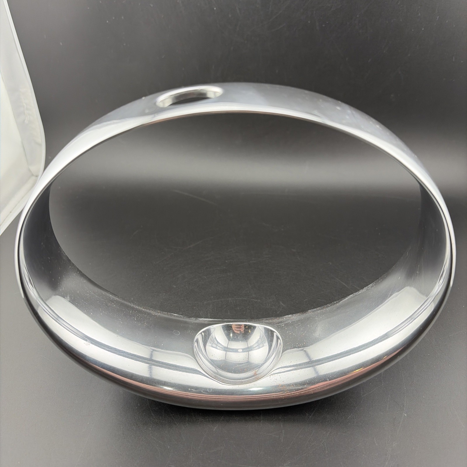 2009 Nambe Globe Bud Vase Neil Cohen MT 0038 Silver 6\