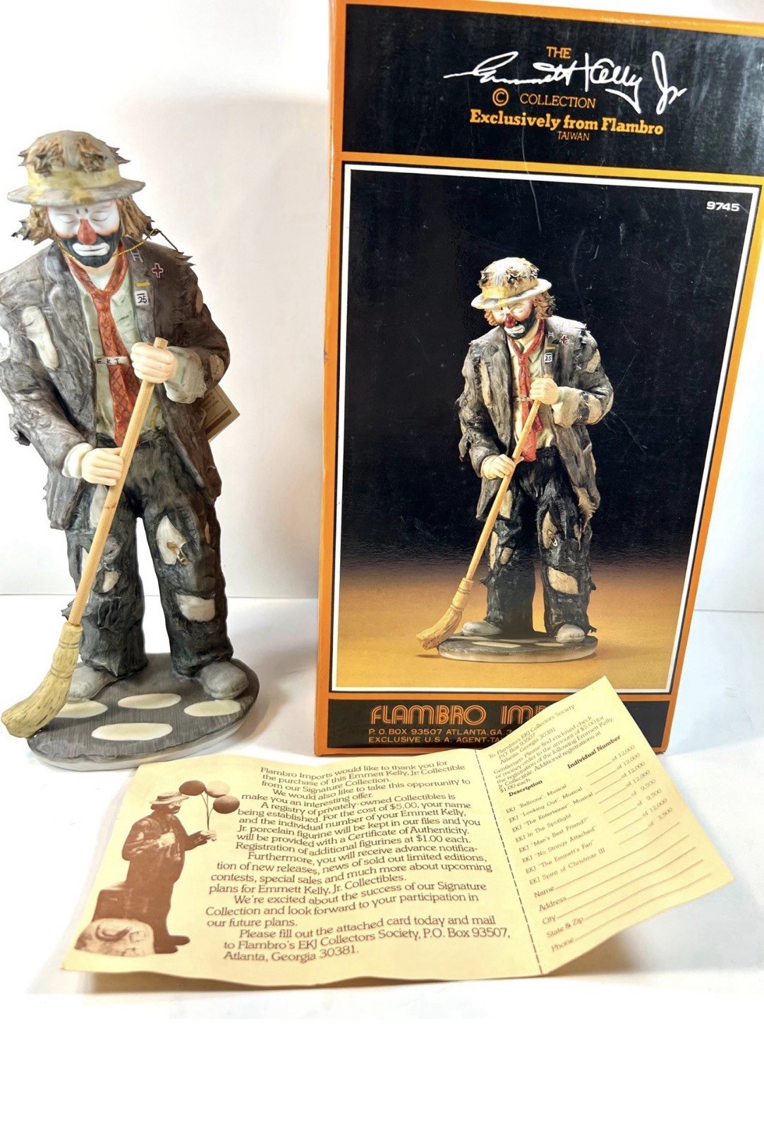 Emmett Kelly Clown Figurine Emmett Kelly Clown Figurine