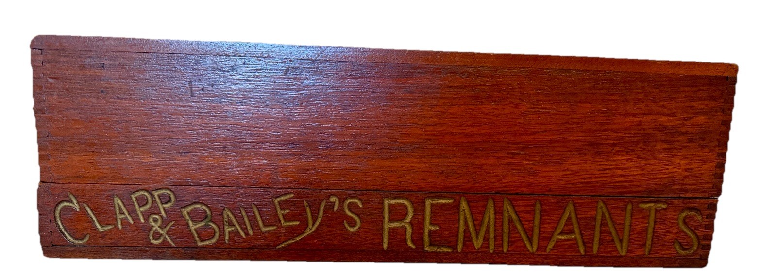 Antique 1881 Clapp & Bailey’s Remnants Sewing Store Display Box w/ Spools