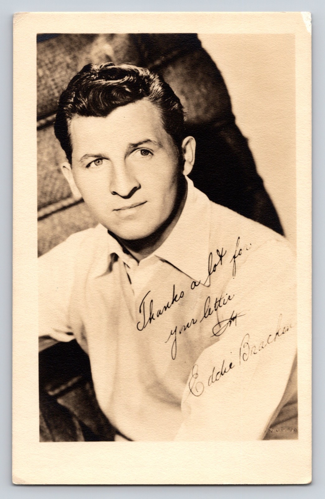 Vintage Eddie Bracken Actor Publicity Photo 3.5\
